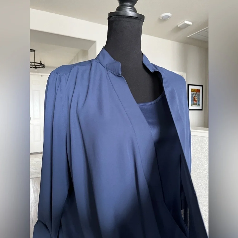 LISA RINNA TWIST FRONT TOP WITH CAMI - SMALL - NAVY - Picture 3 of 6